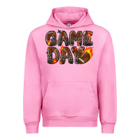 Fuchsia Pink game day football leopard Urban Hoodie - Zillion Design Studio