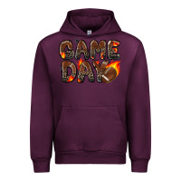 Mauve Wine game day football leopard Urban Hoodie - Zillion Design Studio