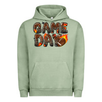 Pigment Oil Green game day football leopard Urban Hoodie - Zillion Design Studio