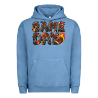 Pigment Pebble Blue game day football leopard Urban Hoodie - Zillion Design Studio