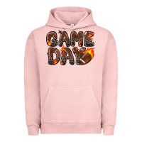 Pigment Salmon game day football leopard Urban Hoodie - Zillion Design Studio