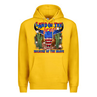 Lemon land of the free because of the brave Premium Hoodie - texasbilliewilder