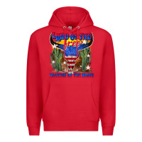 Land Of The Free Because Of The Brave Premium Hoodie | Teevron