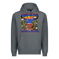 Rock land of the free because of the brave Premium Hoodie - texasbilliewilder