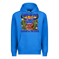 True Royal land of the free because of the brave Premium Hoodie - texasbilliewilder
