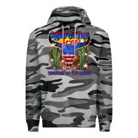 Slate Camo land of the free because of the brave Premium Hoodie - texasbilliewilder