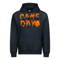 Navy game day basketball leopard Urban Hoodie - Zillion Design Studio