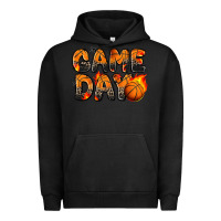 Pigment Black game day basketball leopard Urban Hoodie - Zillion Design Studio
