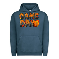 Pigment Midnight Navy game day basketball leopard Urban Hoodie - Zillion Design Studio