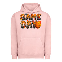Pigment Salmon game day basketball leopard Urban Hoodie - Zillion Design Studio