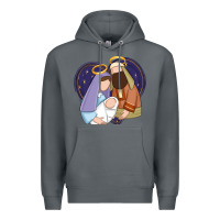Rock holy night jesus birth Premium Hoodie - Zillion Design Studio