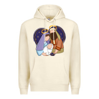 Sandshell holy night jesus birth Premium Hoodie - Zillion Design Studio