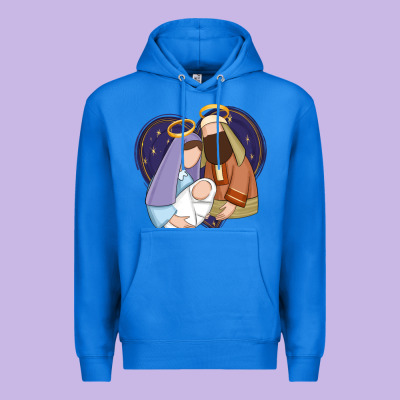 Holy Night Jesus Birth Premium Hoodie Designed By Zillion Design Studio
