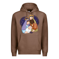 Chestnut holy night jesus birth Premium Hoodie - Zillion Design Studio