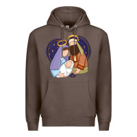 Coffee holy night jesus birth Premium Hoodie - Zillion Design Studio
