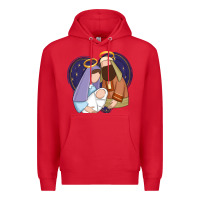 Red holy night jesus birth Premium Hoodie - Zillion Design Studio