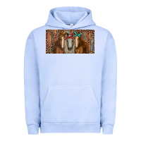 Pigment Grape Ice Horses with serape and leopard Urban Hoodie - RanaPortraitStore