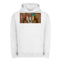 Pigment Lunar Rock Horses with serape and leopard Urban Hoodie - RanaPortraitStore