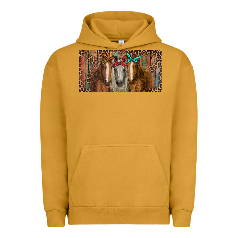 Horses With Serape And Leopard Urban Hoodie by RanaPortraitStore | Teevron