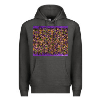Charcoal Heather mardi gras leopard Premium Hoodie - RanaPortraitStore