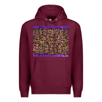 Burgundy mardi gras leopard Premium Hoodie - RanaPortraitStore