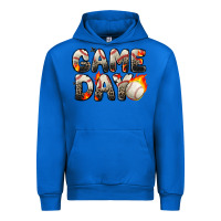 Cobalt game day baseball leopard Urban Hoodie - Zillion Design Studio
