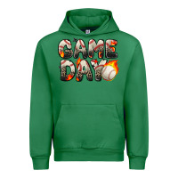 Emerald game day baseball leopard Urban Hoodie - Zillion Design Studio