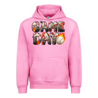 Fuchsia Pink game day baseball leopard Urban Hoodie - Zillion Design Studio