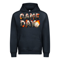 Navy game day baseball leopard Urban Hoodie - Zillion Design Studio