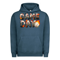 Pigment Midnight Navy game day baseball leopard Urban Hoodie - Zillion Design Studio