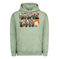 Pigment Oil Green game day baseball leopard Urban Hoodie - Zillion Design Studio