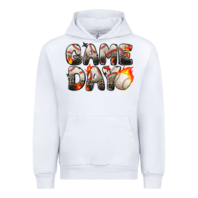Game Day Baseball Leopard Urban Hoodie by Zillion Design Studio | Teevron