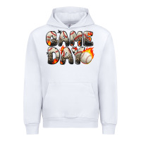 White game day baseball leopard Urban Hoodie - Zillion Design Studio