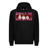Black Happy valentines day gnomes rose Premium Hoodie - RanaPortraitStore