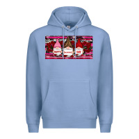 Colony Blue Happy valentines day gnomes rose Premium Hoodie - RanaPortraitStore