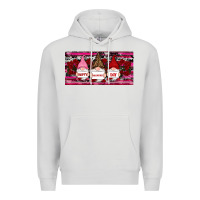 Dove Grey Happy valentines day gnomes rose Premium Hoodie - RanaPortraitStore