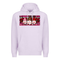 Lilac Happy valentines day gnomes rose Premium Hoodie - RanaPortraitStore