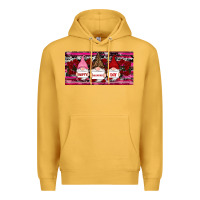 Mustard Happy valentines day gnomes rose Premium Hoodie - RanaPortraitStore