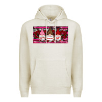 Oatmeal Heather Happy valentines day gnomes rose Premium Hoodie - RanaPortraitStore