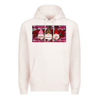 Pale Pink Happy valentines day gnomes rose Premium Hoodie - RanaPortraitStore