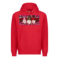 Red Happy valentines day gnomes rose Premium Hoodie - RanaPortraitStore