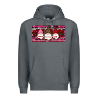 Rock Happy valentines day gnomes rose Premium Hoodie - RanaPortraitStore
