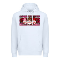 White Happy valentines day gnomes rose Premium Hoodie - RanaPortraitStore