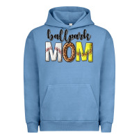Pigment Pebble Blue ballpark mom Urban Hoodie - texasbilliewilder