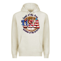 Land Of The Free Usa Because Of The Brave Billie W Premium Hoodie | Teevron