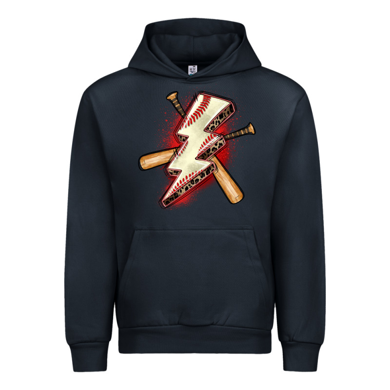 Baseball Lightning Bolt Urban Hoodie by Zillion Design Studio | Teevron