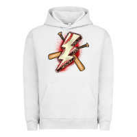 Pigment Lunar Rock baseball lightning bolt Urban Hoodie - Zillion Design Studio