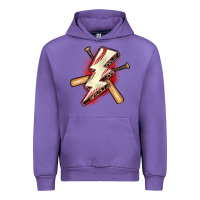 Tulip baseball lightning bolt Urban Hoodie - Zillion Design Studio