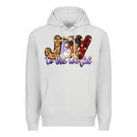 Dove Grey joy to the world Premium Hoodie - Zillion Design Studio
