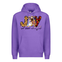 Purple joy to the world Premium Hoodie - Zillion Design Studio